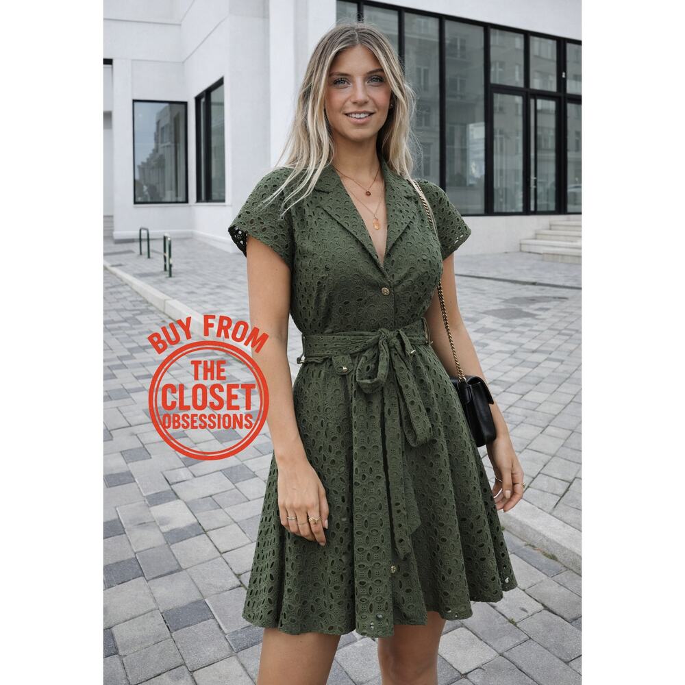 ZARA Short Dress with Self-Belt NWT
